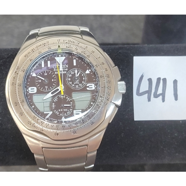 CITIZEN ECO-DRIVE SKYHAWK WRISTWATCH