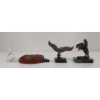 Image 3 : LOT OF 4 - MISC FIGURES - INCL CAST FOX & BRONZE COWBOY