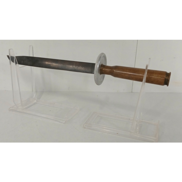 TRENCH ART BRASS CARTRIDGE HANDLE KNIFE