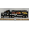 Image 4 : LOT OF 3 - 1981 BUDDY L BIG BRUTE SOUND KENWORTH HAULER MODEL W/ CARS