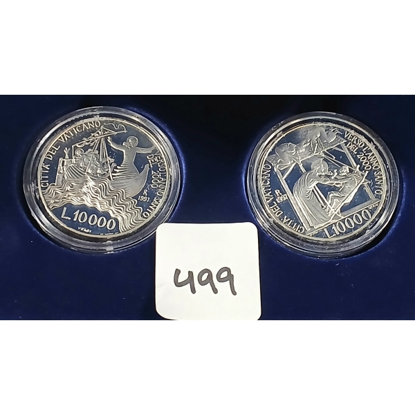 1997 VATICAN SILVER 10,000 LIRA UNCIRCULATED COIN SET - TOWARDS THE HOLY YEAR 2000