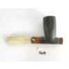 Image 2 : INUIT TOBACCO PIPE - STONE, ANTLER & BRASS