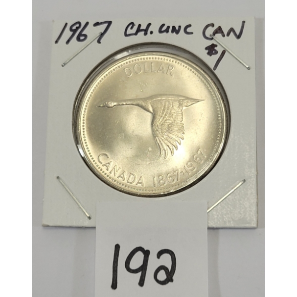 1967 CDN SILVER DOLLAR - UNCIRCULATED