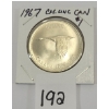 Image 1 : 1967 CDN SILVER DOLLAR - UNCIRCULATED