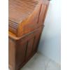 Image 5 : LOT OF 2 - TIGER OAK ROLL TOP DESK W/ WINDSOR BACK CHAIR