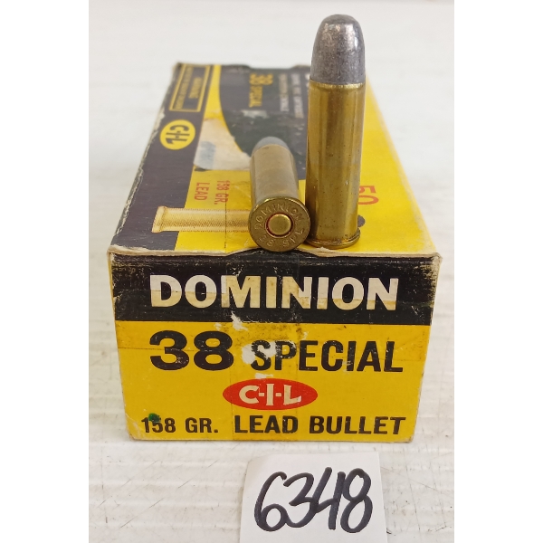 AMMO: 50X DOMININO .38SPL - 158GR