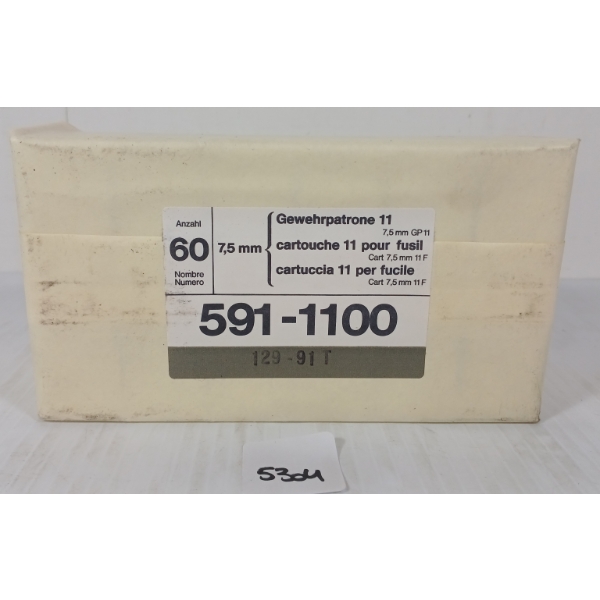 AMMO: QTY OF 7.5XSS SWISS - SEALED