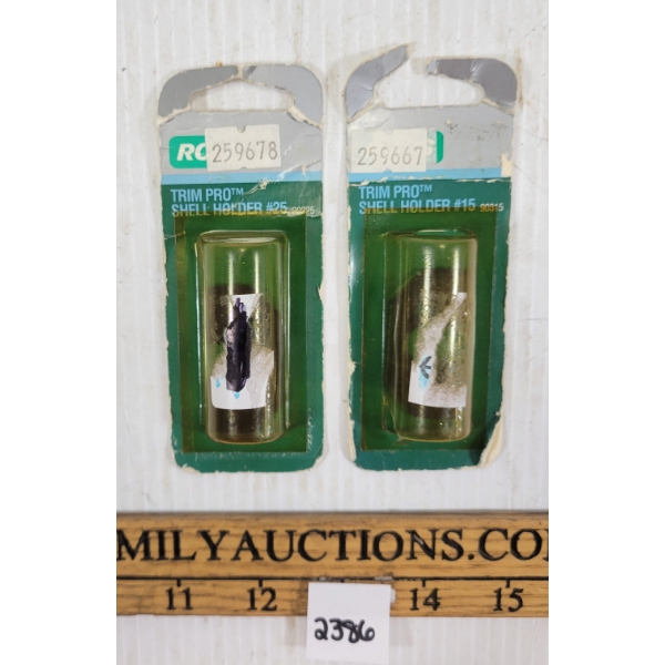 LOT OF 2 - RCBS TRIM PRO SHELL HOLDERS - NO. 15 & 25