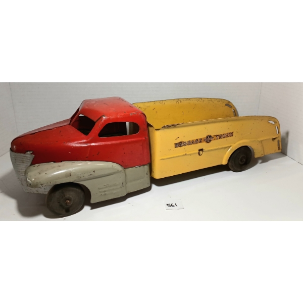 BUDDY L PRESSED STEEL BAGGAGE TRUCK