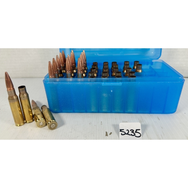 AMMO / BRASS: 15X LIVE & 24X BRASS .308 WIN - RELOADS 