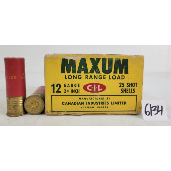 AMMO: 25X MAXUM 12GA - 2-3/4IN - #4 SHOT