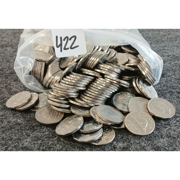 6LBS OF CDN NICKELS - MIXED YEARS