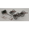 Image 1 : LOT OF 4 - LEAD MOUNTED GUNS & ARTILLERY