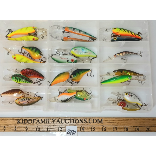 QTY OF LURES W/ CASE