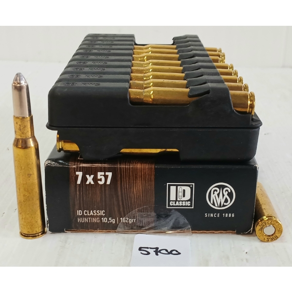 AMMO: 20X RWS 7X57 - 162GR - SP - SEALED
