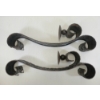 Image 3 : PAIR OF METAL WALL MOUNTED SCROLL CANDLE HOLDERS