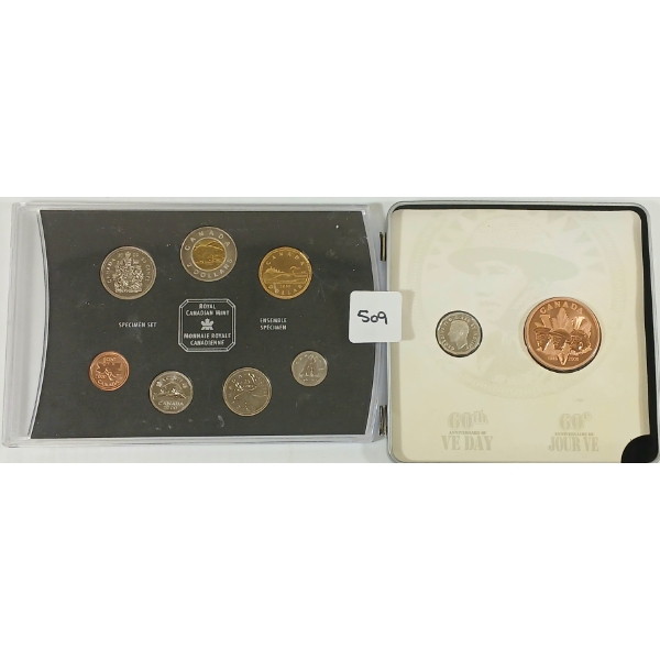LOT OF 2 - 2000 RCM SPECIMEN & 2005 60TH ANNI. OF VE DAY COIN SETS