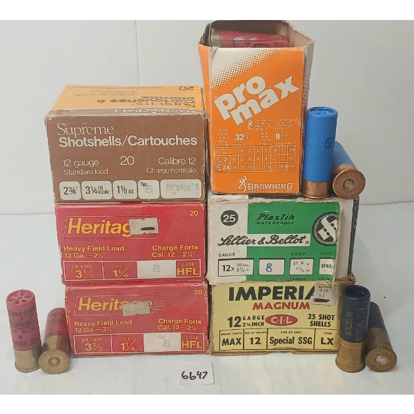 AMMO: APPROX 110X MIXED 12GA - 2-3/4IN - MIXED SHOT