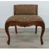 Image 3 : ROCOCO STYLE VANITY CHAIR W/ CHEETAH PRINT UPHOLSTERY