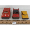Image 3 : LOT OF 3 - TIN FRICTION CARS - INCL FIRE CHIEF