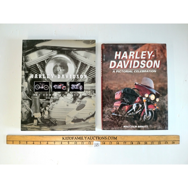 LOT OF 2 - "HARLEY-DAVIDSON: A PICTORIAL CELEBRATION" & "HARLEY-DAVIDSON: THE COMPLETE HISTORY"