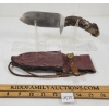Image 1 : HUNTING KNIFE W/ ANTLER HANDLE & SHEATH