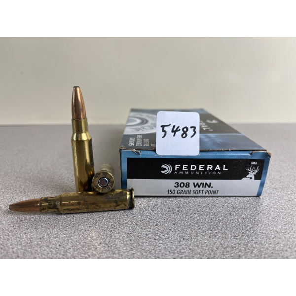 AMMO: 20X FEDERAL .308 WIN 150 GR. SP