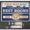Image 3 : SERVICE STATION RESTROOM DISPLAY - WHITE ROSE - PLASTIC 