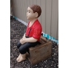 Image 4 : LITTLE BOY FISHING - CONCRETE STATUE