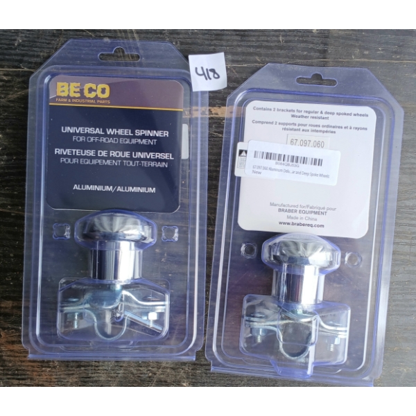 BOX LOT - BE CO UNIVERSAL WHEEL SPINNERS