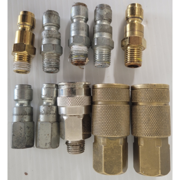 LOT OF 10 - AIR FITTINGS 