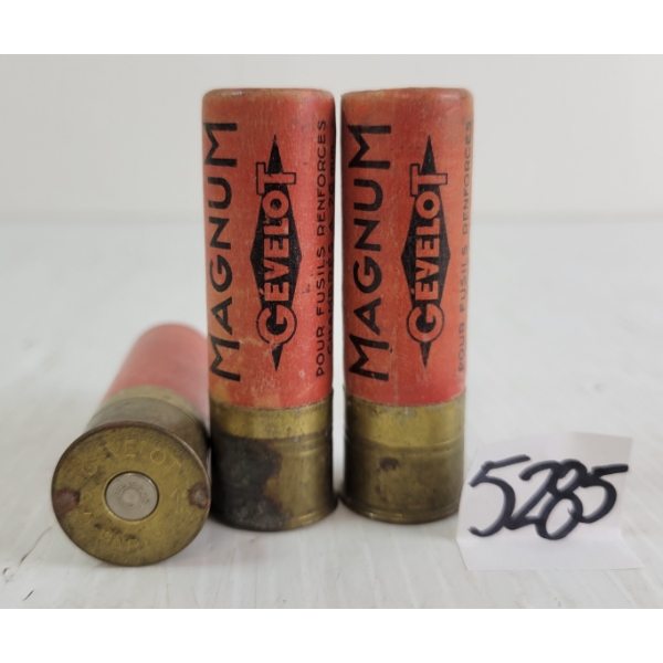 AMMO: 3X GEVELOT 12GA - 3IN - #5 - FACTORY