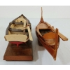 Image 6 : LOT OF 2 - MALTA VIKING LONGBOAT & ROWBOAT MODELS W/ STANDS