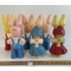 Image 2 : LOT OF 6 - KNICKERBOCKER PLASTIC BUNNY COINBANKS