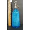 Image 2 : BOISSONS GAZEUSES CHAMBERY - AZUR BLUE PYRAMID FLUTED ACID-ETCHED - SELTZER BOTTLE