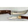 Image 4 : LOT OF 2 - CAMPING & HI-CUT FOLDING / HUNTING KNIVES W/ SHEATHS