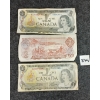 Image 1 : LOT OF 3 - 1973 & 1974 $1 & $2 BANK NOTES