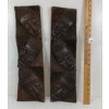 LOT OF 2 - AFRICAN CARVED WALL ART