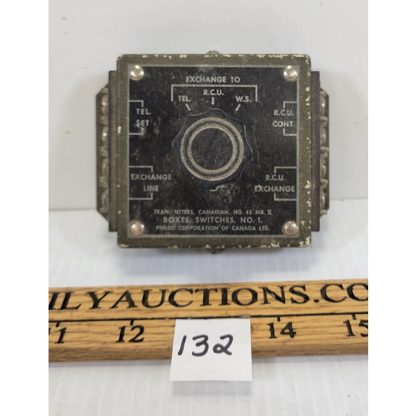 PHILCO CORPORATION OF CANADA NO. 43 MKII WITCH BOX  