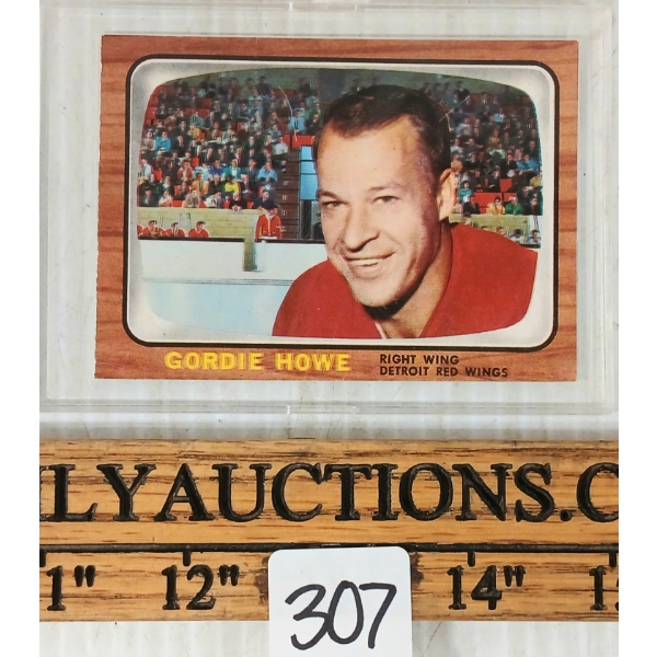 1966 OPC DETROIT RED WINGS #109 GORDIE HOWE HOCKEY CARD