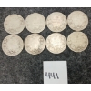 Image 1 : LOT OF 8 - 1904, 1905 & 1910 CDN SILVER 25 CENT PCS