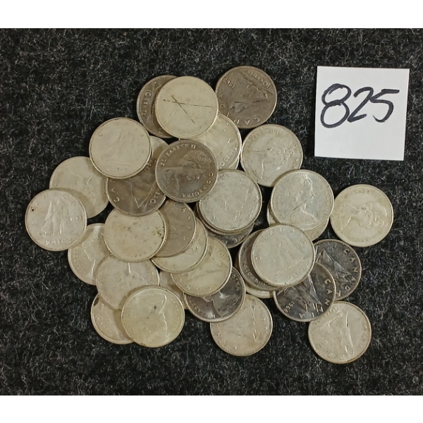 LOT OF 35 - 1968 CDN SILVER DIMES