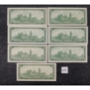 Image 2 : LOT OF 7 - 1967 CDN $1 BANKNOTES
