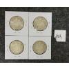 Image 1 : LOT OF 4 - 1961-1964 CDN SILVER 50 CENT PCS
