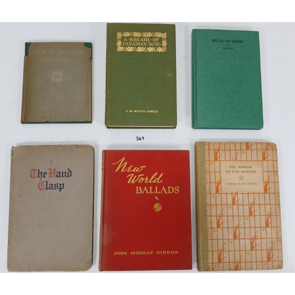 LOT OF 6 - PUBLICATIONS - INCL " THE HAND CLASP" SIGNED BY AUTHOR
