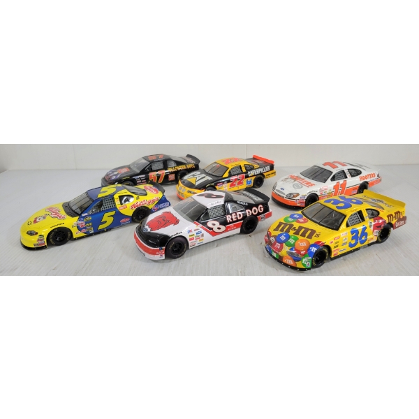 LOT OF 6 - RACING CHAMPIONS DIECAST MODELS - INCL NASCAR #5 KELLOGG'S, ETC