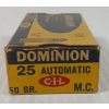 Image 2 : AMMO: 48X CIL DOMINION .25 AUTO - 50GR - M.C. 
