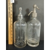 Image 2 : LOT OF 2 - M.J. O'BRIEN & HERMAN TEWES - CLEAR ACID-ETCHED - SELTZER BOTTLES - INCL 25OZ