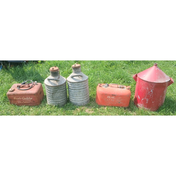 LOT OF 5 - FUEL CANS 