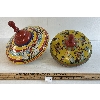 Image 1 : LOT OF 2 - J. CHEIN & CO. TIN MERRY-GO-ROUND SPINNING TOYS